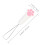 Pink ABS Keyboard Keycap Remover Mechanical Key Puller Accessory 2