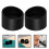 4Pcs Microscope Rubber Eyepiece Guards Black Eye Shield Cups 7