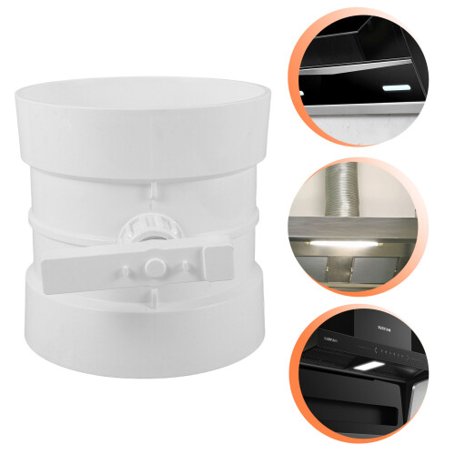 Prevent Backdraft Airflow Ducting Valve White Pvc 1pack 1