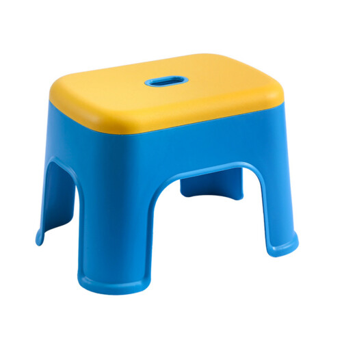 Sky-Blue Small Plastic Stool for Toddlers Sturdy Kids Step Stool