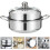 Steamer Baskets For Cooking Silver 1 Set 8