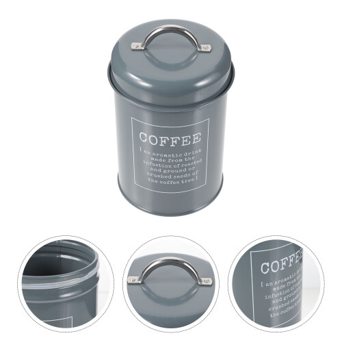 Handled Kitchen Canister Mit Deckel Für Kaffee Tee Zucker Metall 2