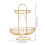 1Pc Double-Layer Iron Art Fruit Plate Home Light Luxury Basket 7