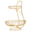 1Pc Double-Layer Iron Art Fruit Plate Home Light Luxury Basket 3