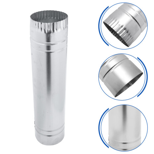 1pack Kitchen Exhaust Iron Chimney Flue Silver For Garden Use 1