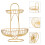 1Pc Double-Layer Iron Art Fruit Plate Home Light Luxury Basket 2