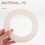 1 pc plastic pizza saucing ring for diy pizza prep (white) 8