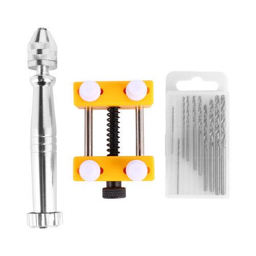 1Set Hand Drill Kit for Precise Jewelry Drilling Assorted Color