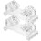 2Pcs Transparent Acrylic Kalimba Holder Compact Thumb Piano Display 6