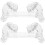2Pcs Transparent Acrylic Kalimba Holder Compact Thumb Piano Display 4