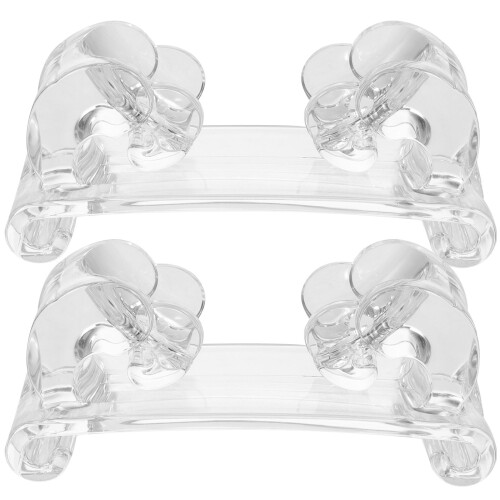 2Pcs Transparent Acrylic Kalimba Holder Compact Thumb Piano Display 2