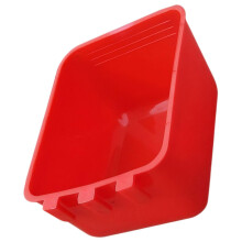 Poultry Feeder with Durable Outdoor Design, Easy Clean Bird Feeding Trough Style A 12.5x9.5x6 cm