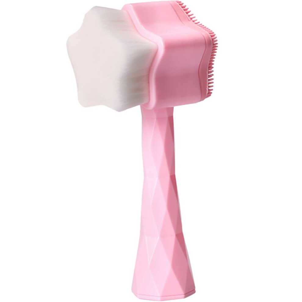 2 in 1 Facial Cleansing Brush with Soft Silicone Bristles for Deep Pore Cleansing and Gentle Exfoliation