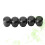 5Pcs Guitar Selector Cap Black Round Knob Tips for Pickup Switch 10