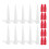 1Set Precision Caulk Applicator Tips Silicone PP Caulking Nozzle Set 9