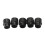 5Pcs Guitar Selector Cap Black Round Knob Tips for Pickup Switch 4