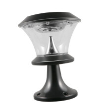 Outdoor Solar Lights LED Round Garden Lamp Weatherproof DusktoDawn for Patio Pathway Fence