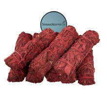 3 Dragon's Blood Sage Smudge Sticks 4 Inch Ethically Sourced White Sage for Energy Cleansing