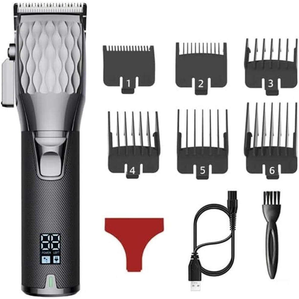 Professional Hair Clippers for Men, Cordless Rechargeable Trimmer with LED Display and Long Battery Life