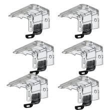 6 PCS Cordless Shade Brackets with Metal Blind Mounting Clips for 1in Pleated and Honeycomb Shades