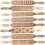 Embossing Rolling Pin with Intricate Pattern, Wooden Engraved Roller for Baking and Crafts 3