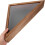 Flag Display Case Rustic Solid Wood Triangular Box with Protective Glass for Burial and Memorial 3