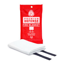 Fire Blanket 40 x 40 Inch Fiberglass for Fast Emergency Fire Suppression in Kitchen and Grill