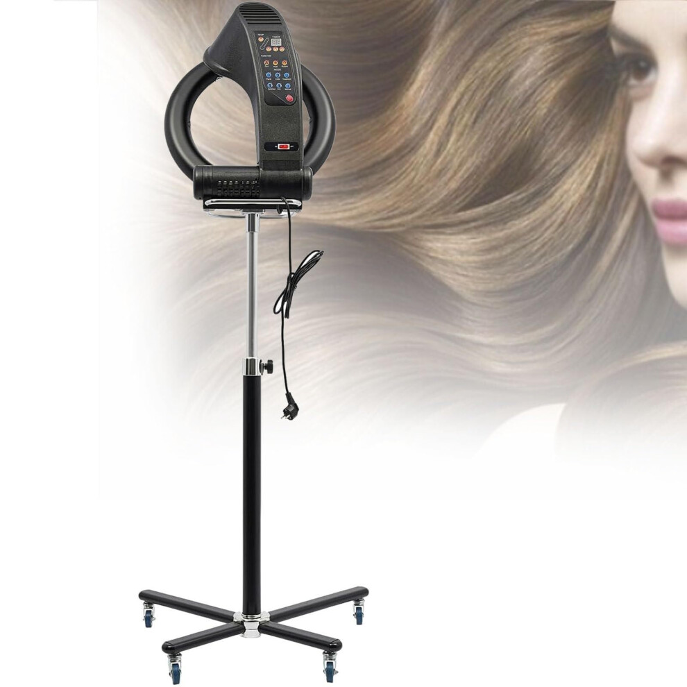 Professional Salon Infrared Standing Hair Dryer with Timer for Color Treatment and Even Heat