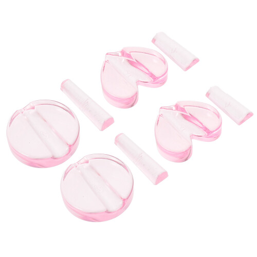 2Sets Maniküre DIY Prägeform ABS Nail Embossed Tool Für Nail Art 2