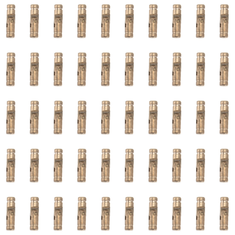 50Pcs Automatic Golden Case Hinges Durable Copper Spring For Diy Use 3171599086151