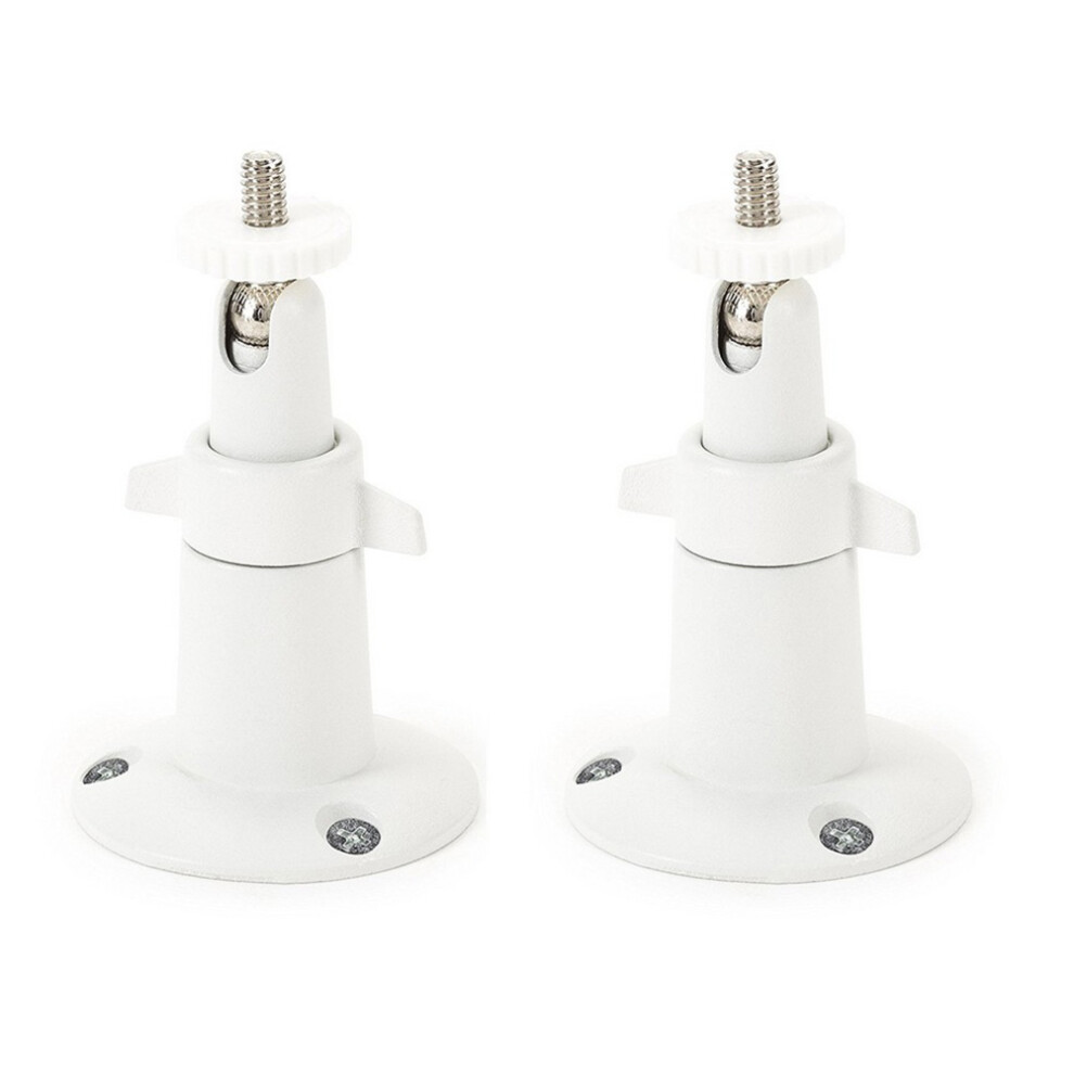 4Pcs Outdoor Indoor Camera Wall Mount 360 Swivel Cctv Bracket White 3181946732808