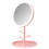 1Pc Pink LED Touch Makeup Mirror ABS Desktop Beauty Mirror for Home 8
