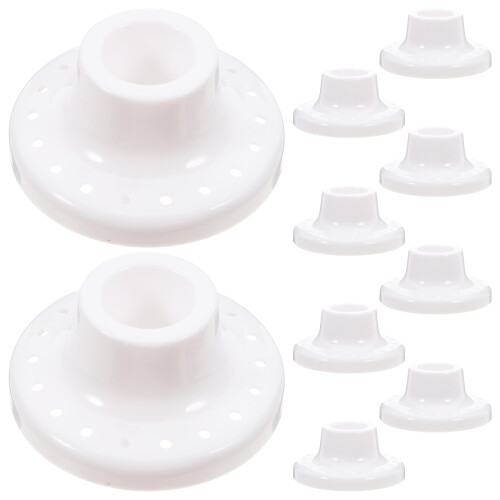 Pen Organizer For Desk Pen Holder Plastic White 10pcs