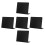 5Pcs Mini Black Chalkboard Table Signs PVC Desktop Message Boards 1