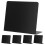 5Pcs Mini Black Chalkboard Table Signs PVC Desktop Message Boards 3