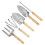 Worgeous Weeding Rake Tool Silver 5pcs 3.5x10.4in 3