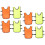Raindrops Training Soccer Vests Open Sides For Ventilation 8pcs 7