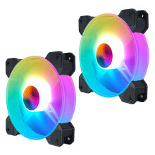 Masteelf  2 Pcs Rgb Fan Hydraulic Bearing Practical Computer
