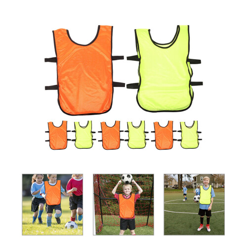 Raindrops Training Soccer Vests Open Sides For Ventilation 8pcs 2
