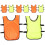 Raindrops Training Soccer Vests Open Sides For Ventilation 8pcs 6