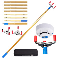10.5FT Smoke Detector Removal Tool with Dual Heads for Ladder Alarm Replacement