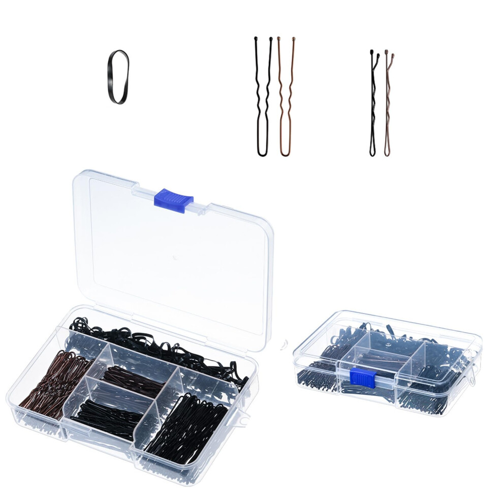 Hair Styling Tools Hair Braiding Kit with Durable Iron Hairpins and Elastic Bands in Storage Box
