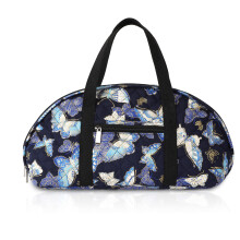 Full Size Iron Storage Bag with Handle, Travel Steam Iron Carry Case, Navy Butterfly Design