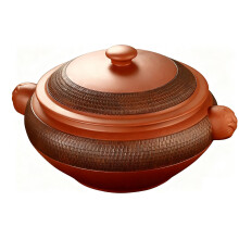 Traditional Yunnan Clay Steamer Pot, Ceramic Casserole Dish for Soup, Stew and Vegetables 2700ml