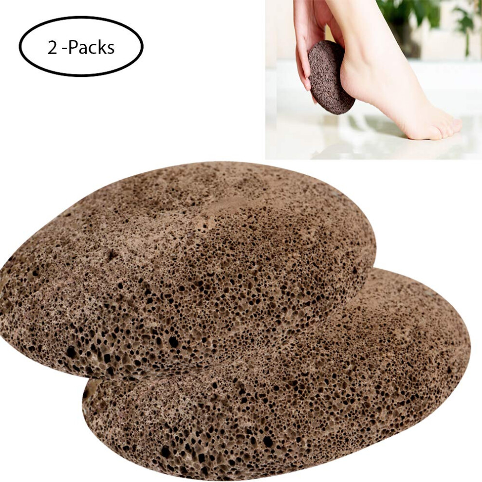 Pumice Stone Foot Scrubber with DoubleSided Texture, Volcanic Callus Remover for Dead Skin Feet