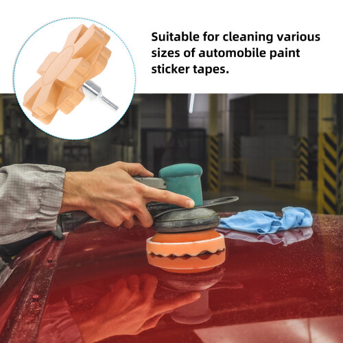 Raindrops Eraser Wheel Round Shape Car Enthusiasts Decal Remover 1pack 2