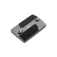 Motorcycle Brake Reservoir Cap Gray CNC Aluminum Fluid Tank Cover for Yamaha FZ8 FZ1 FZ6 20102015