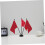 4pcs Mini Desk Flagpole Kit with Durable Solid Base for Office Display and Conference Tables 4