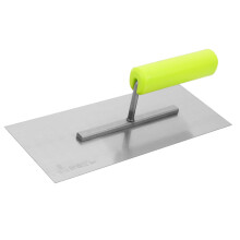 Stainless Steel Plastering Trowel for Concrete and Drywall with Ergonomic Comfort Grip