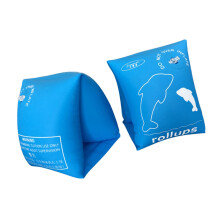 2pcs Kids Inflatable Swimming Arm Bands LearntoSwim Aid Blue 23x20cm for Beginners